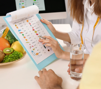 Image illustrant la page dédiée au rééquilibrage alimentaire