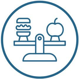 Logo de la page sur le rééquilibrage alimentaire